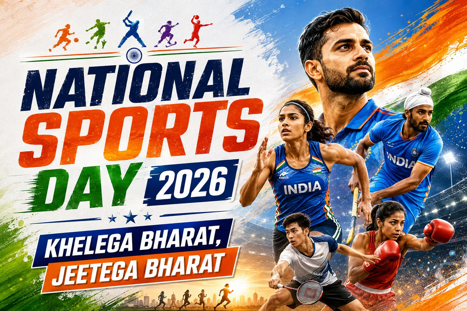 National Sports Day 2026 - Khelega Bharat, Jeetega Bharat
